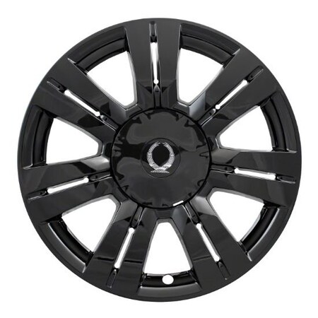 COAST2COAST 18", 7 Double Spoke, Gloss Black, Plastic, Set Of 4, Not Compatible With Steel Wheels IWCIMP357BLK